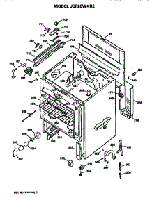 Main Body parts for Ge Electric Range JBP26W*R2 from AppliancePartsPros.com