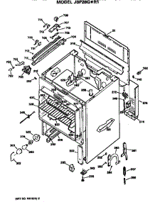 Main Body parts for Ge Electric Range JBP28G*R1 from AppliancePartsPros.com