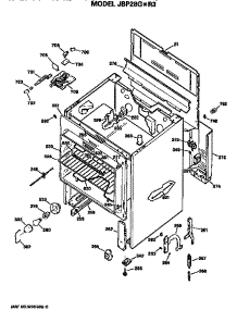 Main Body parts for Ge Electric Range JBP28G*R3 from AppliancePartsPros.com