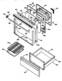 Door & Drawer Parts parts for Ge Electric Range JBP45G*R2 from AppliancePartsPros.com