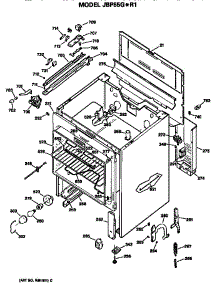 Main Body parts for Ge Electric Range JBP55G*R1 from AppliancePartsPros.com