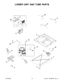 Lower Unit And Tube Parts parts for Jenn-Air Refrigerator JBRFL24IGX10 from AppliancePartsPros.com