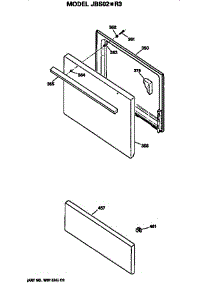 Door parts for Ge Electric Range JBS02*R3 from AppliancePartsPros.com