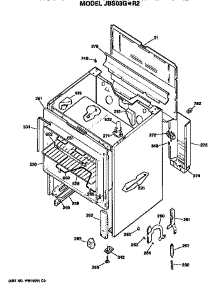 Main Body parts for Ge Electric Range JBS03G*R2 from AppliancePartsPros.com