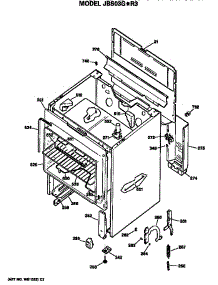 Main Body parts for Ge Electric Range JBS03G*R3 from AppliancePartsPros.com