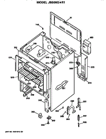 Main Body parts for Ge Electric Range JBS06G*R1 from AppliancePartsPros.com