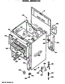 Main Body parts for Ge Electric Range JBS06G*R3 from AppliancePartsPros.com