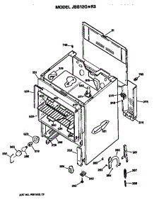 Main Body parts for Ge Electric Range JBS12G*R3 from AppliancePartsPros.com