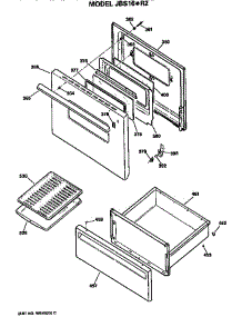Door parts for Ge Electric Range JBS16*R2 from AppliancePartsPros.com