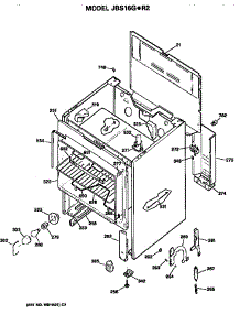 Main Body parts for Ge Electric Range JBS16G*R2 from AppliancePartsPros.com
