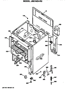 Main Body parts for Ge Electric Range JBS16G*R3 from AppliancePartsPros.com