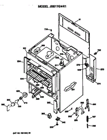 Main Body parts for Ge Electric Range JBS17G*R1 from AppliancePartsPros.com