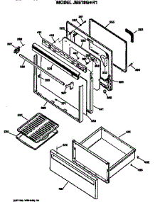 Door parts for Ge Electric Range JBS18G*R1 from AppliancePartsPros.com