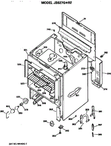 Main Body parts for Ge Electric Range JBS27G*R2 from AppliancePartsPros.com