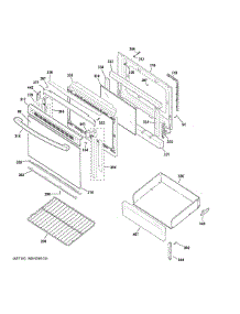 Door & Drawer Parts parts for Ge Electric Range JBS460DM4BB from AppliancePartsPros.com