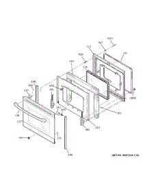 Door parts for Ge Electric Range JBS60RK6SS from AppliancePartsPros.com