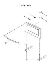 Oven Door parts for Jenn-Air Electric Wall Oven JBS7524BS1 from AppliancePartsPros.com