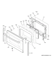 Lower Door parts for Ge Electric Range JBS86EP3ES from AppliancePartsPros.com