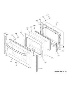 Lower Door parts for Ge Electric Range JBS86SP1SS from AppliancePartsPros.com