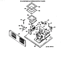 Magnetron / Power Supply parts for Ge Electric Range JBV42G*03 from AppliancePartsPros.com