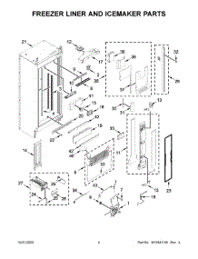 Freezer Liner And Icemaker Parts parts for Jenn-Air Upright Freezer JBZFL18IGX10 from AppliancePartsPros.com