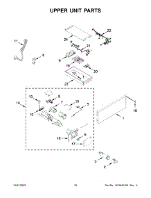 Upper Unit Parts parts for Jenn-Air Upright Freezer JBZFL18IGX10 from AppliancePartsPros.com