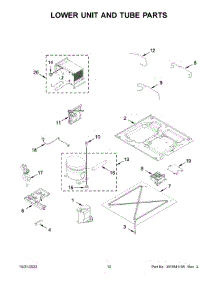Lower Unit And Tube Parts parts for Jenn-Air Upright Freezer JBZFL18IGX10 from AppliancePartsPros.com