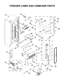 Freezer Liner And Icemaker Parts parts for Jenn-Air Upright Freezer JBZFL24IGX00 from AppliancePartsPros.com