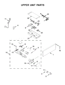Upper Unit Parts parts for Jenn-Air Upright Freezer JBZFL24IGX00 from AppliancePartsPros.com