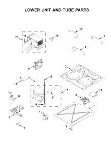 Lower Unit And Tube Parts parts for Jenn-Air Upright Freezer JBZFR18IGX00 from AppliancePartsPros.com