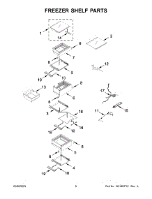 Freezer Shelf Parts parts for Jenn-Air Upright Freezer JBZFR18IGX10 from AppliancePartsPros.com