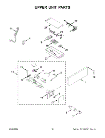 Upper Unit Parts parts for Jenn-Air Upright Freezer JBZFR18IGX10 from AppliancePartsPros.com