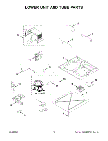 Lower Unit And Tube Parts parts for Jenn-Air Upright Freezer JBZFR18IGX10 from AppliancePartsPros.com