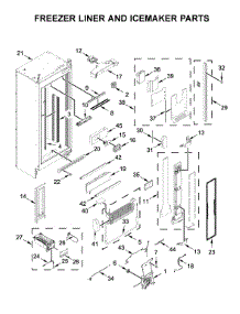 Freezer Liner And Icemaker Parts parts for Jenn-Air Upright Freezer JBZFR24IGX00 from AppliancePartsPros.com