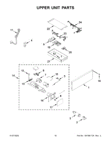 Upper Unit Parts parts for Jenn-Air Upright Freezer JBZFR24IGX10 from AppliancePartsPros.com