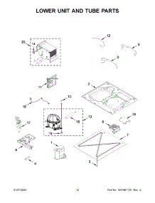 Lower Unit And Tube Parts parts for Jenn-Air Upright Freezer JBZFR24IGX10 from AppliancePartsPros.com