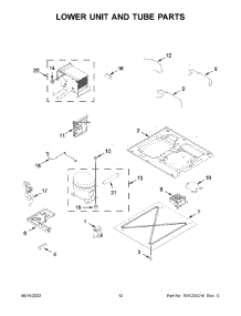 Lower Unit And Tube Parts parts for Jenn-Air Upright Freezer JBZFR30IGX00 from AppliancePartsPros.com