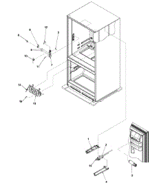 Water Dispenser / Filter parts for Jenn-Air Bottom-Mount Refrigerator JCB2058GEW from AppliancePartsPros.com