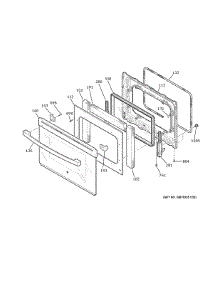 Door parts for Ge Electric Range JD630DT1WW from AppliancePartsPros.com