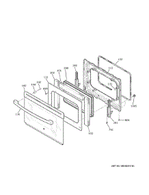 Door parts for Ge Electric Range JD630SFASS from AppliancePartsPros.com