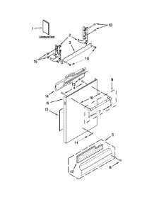 Door Panel Parts parts for Jenn-Air Dishwasher JDB8200AWP3 from AppliancePartsPros.com