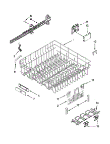 Upper Rack And Track Parts parts for Jenn-Air Dishwasher JDB8200AWP3 from AppliancePartsPros.com