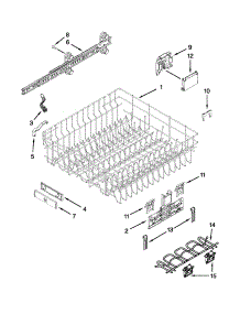 Upper Rack And Track Parts parts for Jenn-Air Dishwasher JDB8200AWS2 from AppliancePartsPros.com