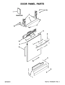 Door Panel parts for Jenn-Air Dishwasher JDB8200AWS3 from AppliancePartsPros.com
