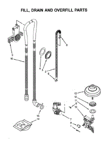 Fill / Drain / Overfill parts for Jenn-Air Dishwasher JDB8200AWS3 from AppliancePartsPros.com