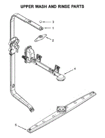 Upper Wash & Rinse parts for Jenn-Air Dishwasher JDB8200AWS3 from AppliancePartsPros.com