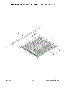Third Level Rack And Track Parts parts for Jenn-Air Dishwasher JDPSS244LL2 from AppliancePartsPros.com