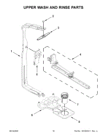 Upper Wash And Rinse Parts parts for Jenn-Air Dishwasher JDPSS244LM2 from AppliancePartsPros.com