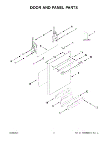 Door And Panel Parts parts for Jenn-Air Dishwasher JDPSS244PM0 from AppliancePartsPros.com
