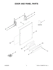 Door And Panel Parts parts for Jenn-Air Dishwasher JDPSS245LX1 from AppliancePartsPros.com